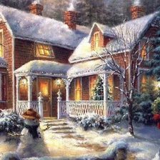 Схема вышивки «новый год»