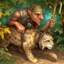 Схема вышивки «лешший я! обхожу свои угодья...»