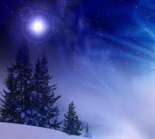 Схема вышивки «лунная зимняя ночь»