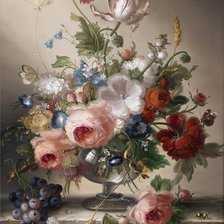 Схема вышивки «нежные цветы»