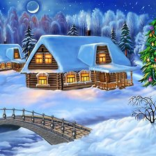 Схема вышивки «зимняя сказка»