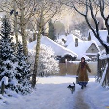 Схема вышивки «зима»