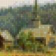 Предпросмотр схемы вышивки «деревенский пейзаж» (№527487)