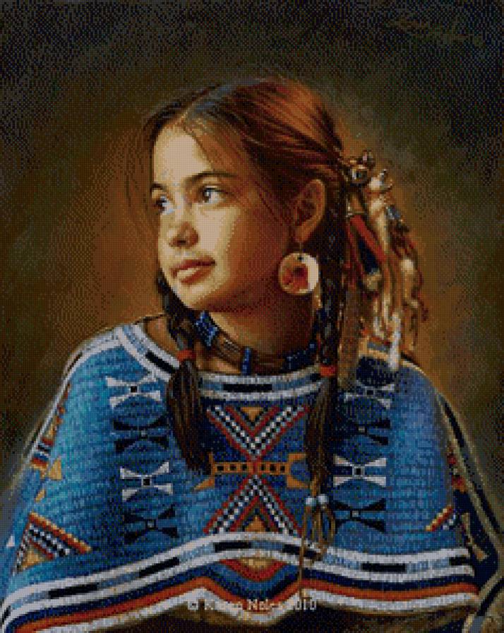 маленькая индеанка - индейцы, дети - предпросмотр