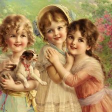 Схема вышивки «три подружки»