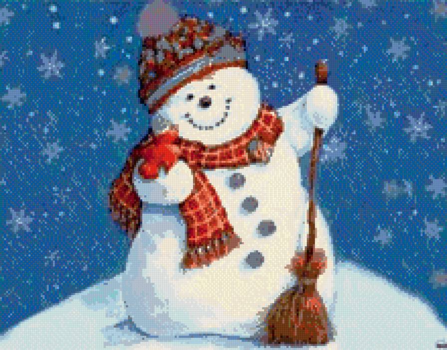 снеговик - зима, новый год, снег - предпросмотр