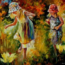 Схема вышивки «дети афремов»