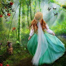 Схема вышивки «в саду»