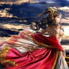 Схема вышивки «Повелительница ветра»