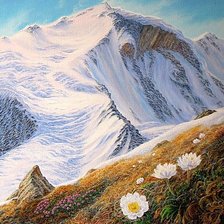 Схема вышивки «Первые цветы»