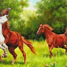 Схема вышивки «лошади»