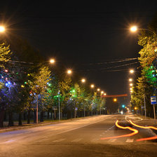 Схема вышивки «ночь в городе»