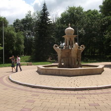 Схема вышивки «фонтан слоны»