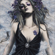 Схема вышивки «девушка»