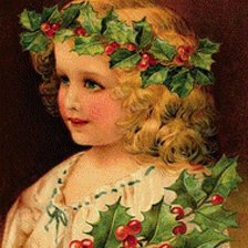 Схема вышивки «девочка в венке 3»