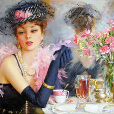 Схема вышивки «незнакомка»