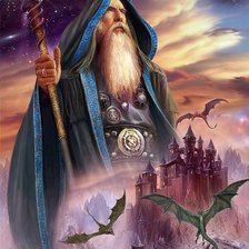 Схема вышивки «волшебник»