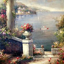 Схема вышивки «веранда»