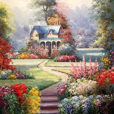 Схема вышивки «прекрасный сад»