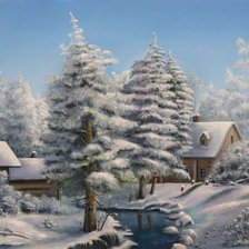 Схема вышивки «сударыня зима»