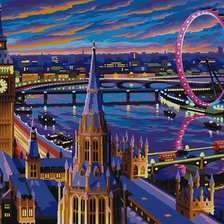 Схема вышивки «Лондон»