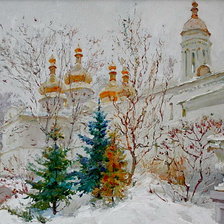 Схема вышивки «зима»