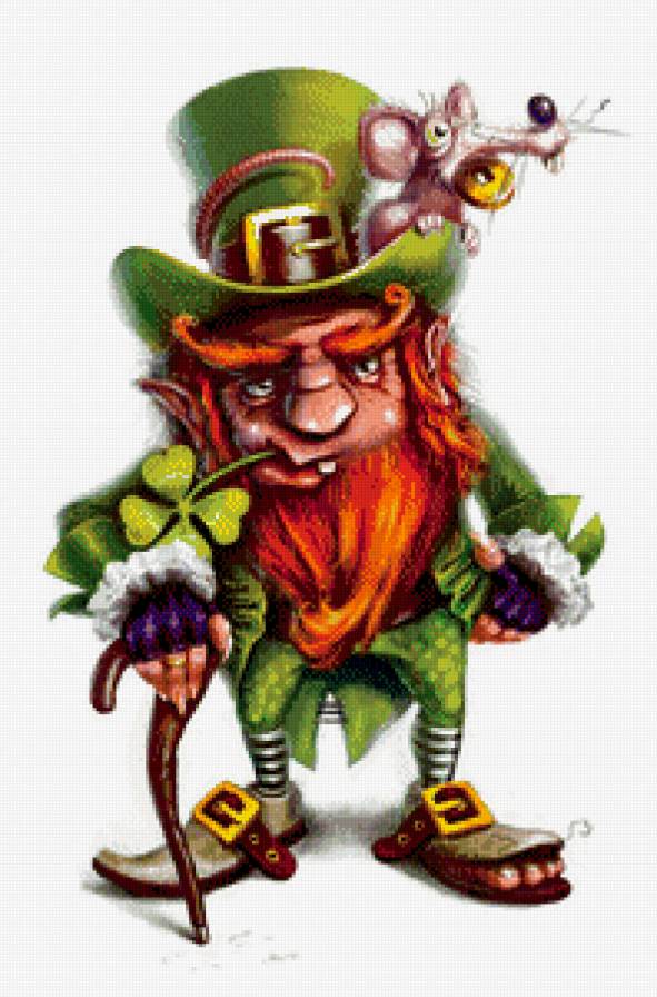 ленрекон - клевер, эльф, удача, сказка, мышь, монета - предпросмотр