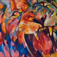 Схема вышивки «Лев»