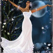 Схема вышивки «Девушка»