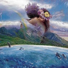 Схема вышивки «Пейзаж»