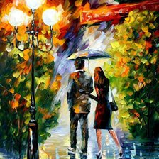 Схема вышивки «под дождем»