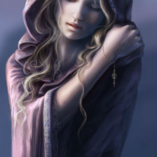 Схема вышивки «Девушка средневековья»