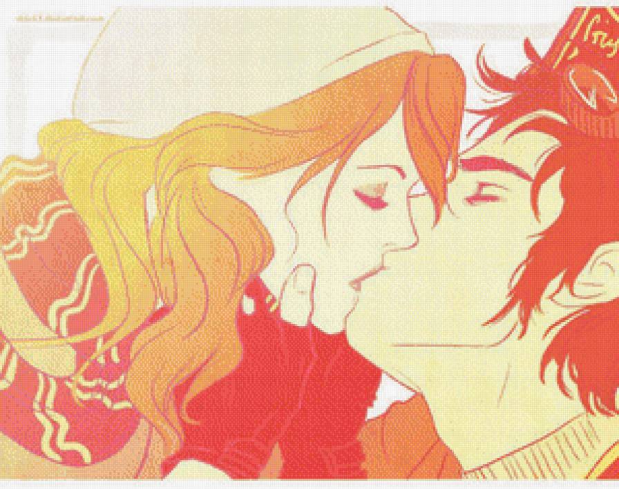 Поцелуй - пара, любовь, парень, девушка - предпросмотр