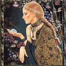 Схема вышивки «Девушка»