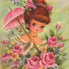 Схема вышивки «Маленькая дамочка»