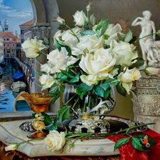 Схема вышивки «окно Венеции»