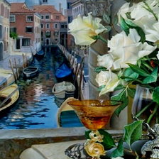 Схема вышивки «окно Венеции часть 1»