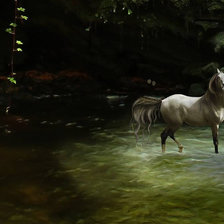 Схема вышивки «На водопаде левая часть»