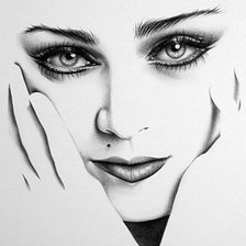 Схема вышивки «Взгляд»