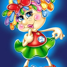 Схема вышивки «Маленькая проказница»