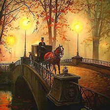 Схема вышивки «Ночная прогулка»