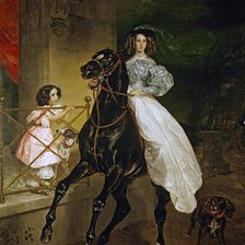 Схема вышивки «всадница 2»