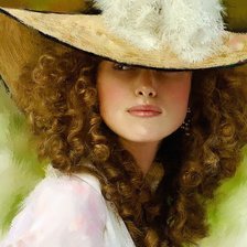 Схема вышивки «В шляпе»