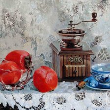 Схема вышивки «Натюрморт с кофемолкой.»