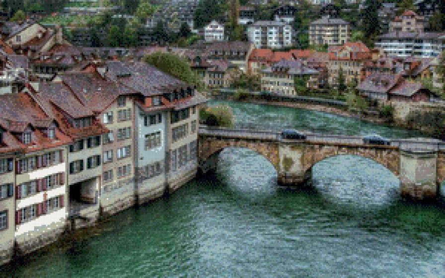 серия "города" - город.река - предпросмотр