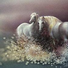 Схема вышивки «ли богл 6 лошади»