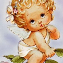 Схема вышивки «ангелочек»