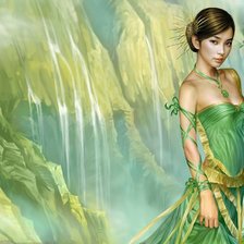 Схема вышивки «Водопады»