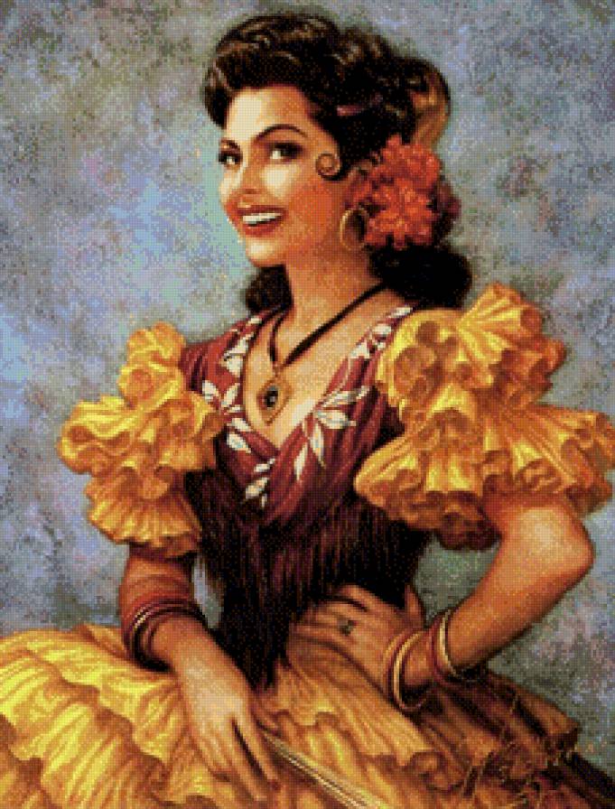 Серия "Мексика" - девушка - предпросмотр