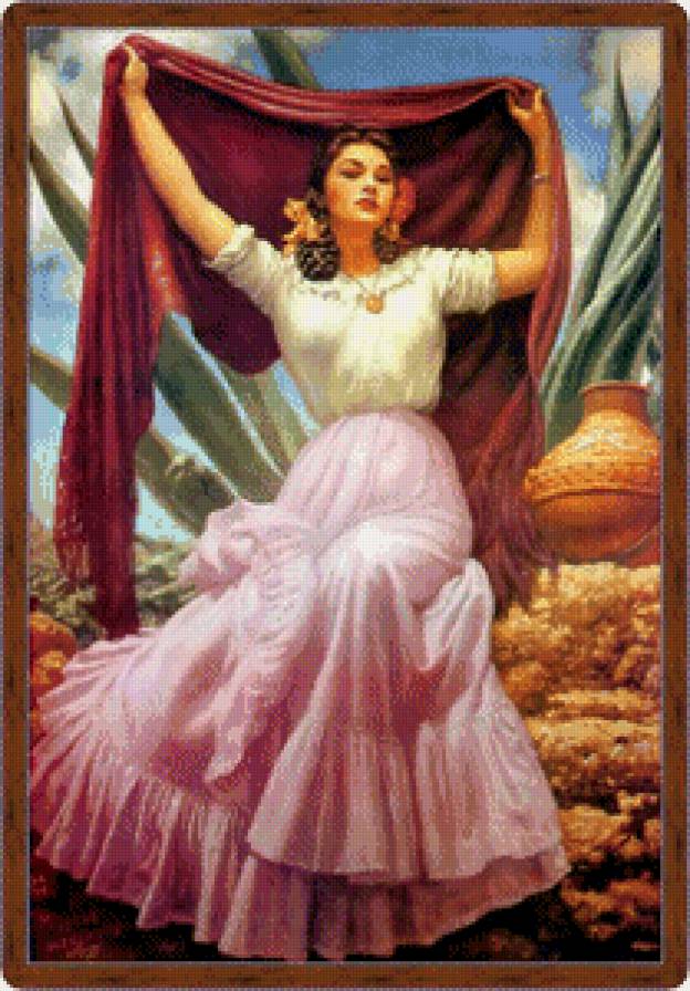 Серия "Мексика" - девушка - предпросмотр